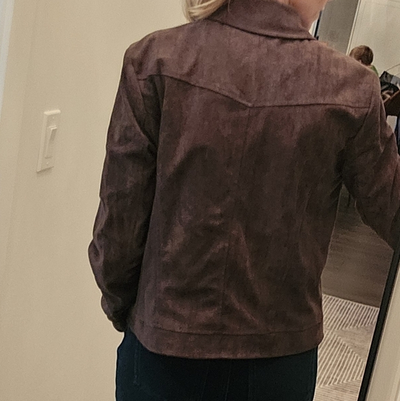 Lulus Lush Greigh Suede Women's Jacket - Size M - Picture 3 of 15